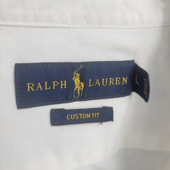 Ralph Lauren Custom Fit Women's Oxford Button Down L - Picture 3 of 7